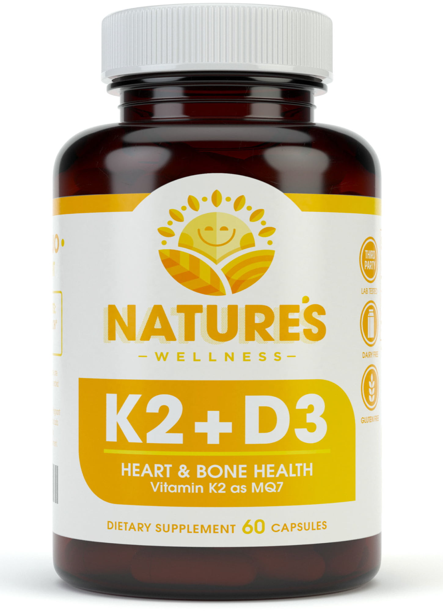 Vitamin K2 (mk7) with D3 Supplement for Best Absorption ...