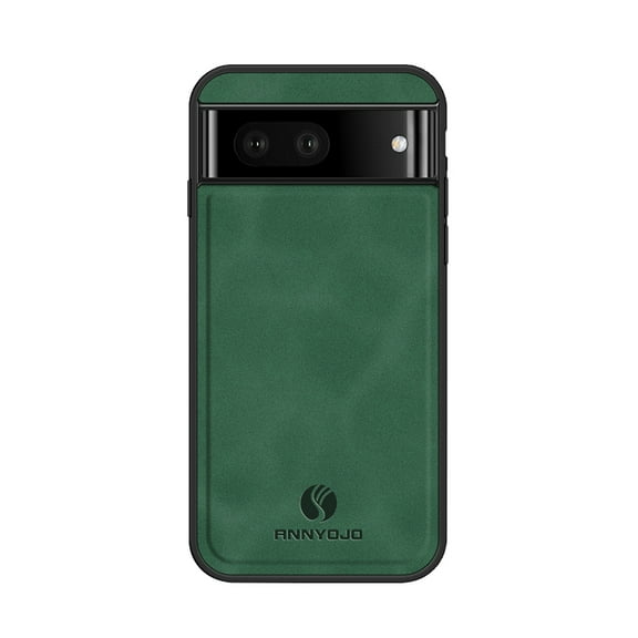Back Case Compatible with Google Pixel 7a, Classic Anti-Scratch PU Leather Shockproof Protective Thin Fit Skin Friendly Phone Case Cover Designed for Google Pixel 7a, Darkgreen