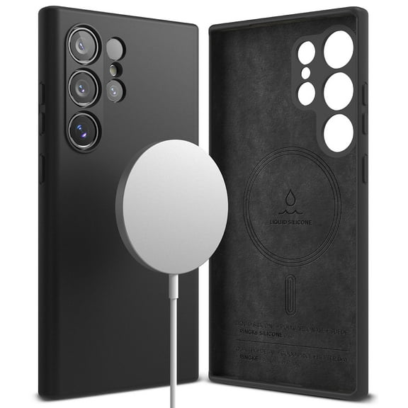 Ringke for Samsung Galaxy S24 Ultra S24 Soft Magnetic [Silicone] MagSafe Compatible Case