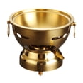 thumbnail image 1 of Olla pequeña para cocinar Shabu Hot Pot, olla ligera, olla tradicional china para cocinar oro, 1 of 9