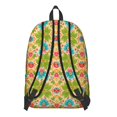 thumbnail image 3 of Pioneer Flower Floral Print Pattern Backpack for School, Cute School Bag with Adjustable Shoulder Straps and Padded Back, 15.7"x11.8"x5.5", 3 of 5