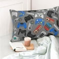 thumbnail image 6 of Kll Video Game Pillow Covers Envelope Closure,Super Soft And Cozy Fuzzy Fleece Pillow Case Cover 16"X24", 6 of 9