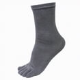 thumbnail image 2 of Ccpelsie Womens Comfort Socks Solid Color Cotton Breathable Soft Crew Socks Everyday(A01-Grey,One Size), 2 of 2