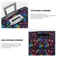 thumbnail image 5 of Lsque mushroom colorful Skull Printed Luggage Cover, Travel Luggage Protector,Scratch and Dirt Resistant, Fits 18-32 Inch Luggage - Large, 5 of 9