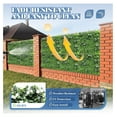 thumbnail image 2 of 40"x40" Faux Privacy Fence Screen Artificial Boxwood Panels Topiary Hedge Plants for Indoor Outdoor Decoration, #2 Mixed Leave, 2 Packs, 2 of 5