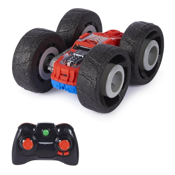 Air Hogs Super Soft, Flippin’ Frenzy, 360 Spinning Action, 2-in-1 Stunt Vehicle Remote Control Car, Kids Toys for Kids 4 and up