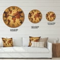 thumbnail image 4 of Designart 'Ancient World Map VI' Vintage Wood Wall Clock, 4 of 5