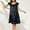 Black, variant on Casual Moo Moo Nightgown for Women Gold Ruffle Silky Knee Length Sleepshirt Short Sleeve Floral Nightgowns for Women