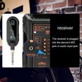 thumbnail image 3 of Wireless Wireless Guitar System Rechargeable Guitar  Set UHF Adjustable Volume for 6.35mm and 3.5mm Guitar Bass Electric Instruments Plug and Play Real-time, 3 of 7