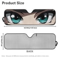 thumbnail image 7 of Yuyamidu Eyes Print Windshield Sun Visor Car Sun Shield for 2007-2018 Jeep Wrangler JK JKU & 1997-2006 Jeep Wrangler TJ LJ, 7 of 7