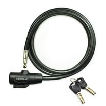 MARQUE Security Steel Cable with Key Lock - 3/8 inch (10 mm) Thick 5' Long Straight Anti-Theft Security Cable