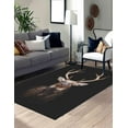 thumbnail image 4 of Animal Rugs, Thin Rug, Deer Photography Rug, Beautiful Deer Rugs, Animal Rug, Bridesmaid Gift Rugs, Non-Slip Carpet Rugs, Farmhouse Rug, 2.6'x4' - 80x120 cm, 4 of 9