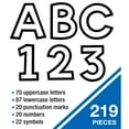 thumbnail image 4 of Carson Dellosa 4in White with Black Trim Combo Pack Bulletin Board Letters (219 pieces), 4 of 5