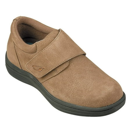 - InStride VENICE Womens Brown Nubuck Leather Velcro Diabetic Slip Resistant Mary Jane Shoes