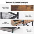 thumbnail image 5 of Tribesigns TV Stand for TVs up to 65", 3-Tier TV Console Table with 2 Drawers and Storage, Entertainment Center, Steel Frame, for Living Room, Bedroom, 60 x15.74 x23.62in, Rustic Brown and Black, 5 of 7