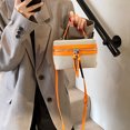 thumbnail image 1 of Mujeres Patchwork Crossbody Bag Fashion Shoulde Bag Chic Hobo (naranja), 1 of 9