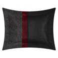 thumbnail image 5 of Nanshing Corell 7 Piece Contemporary Comforter Set, Black/Red, King, 5 of 5