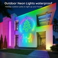thumbnail image 5 of 32.8Ft Neon Rope Lights,Flexible Led Rope Lights Control with App/Remote,Multiple Modes RopeLights,IP65 Outdoor RGB Led Neon Lights NonWater Resistant,Music Sync Gaming Led NeonLight Strip, 5 of 6