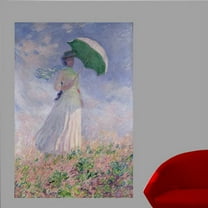 Wallhogs Monet Woman with a Parasol Turned to the Right (1886) Wall Mural
