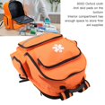 thumbnail image 5 of First Aid Bag Reflective Safe Large Capacity 600D Oxford Cloth 2 Way Zipper Orange Emergency Backpack for Outdoor, 5 of 5