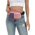 thumbnail image 2 of HDE Belt Bag 2L Fanny Pack Cross Body with Adjustable Strap USA Flag, 2 of 6