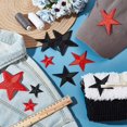 thumbnail image 5 of 30Pcs 6 Style Iron on Star Cloth Patches Polyester Embroidery Appliques Sewing Craft Decoration Mixed Color 42~92x41~92x1.5~2.3mm 5pcs/style, 5 of 6