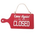 thumbnail image 4 of TEHAUX Double-sided Open Closed Sign Red Wood for Shop Owners 1Pcs 9.8x4.7x0.3In, 4 of 8