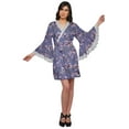 thumbnail image 2 of Moomaya Peignoir Imprimé pour Femmes Robe de Chambre Courte en Coton Peignoir d'Été, 2 of 6