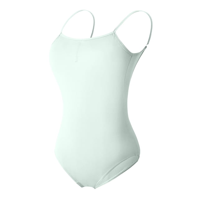 aidice Justaucorps de Danse pour Femmes Col Rond Athlétique Bretelles Spaghetti Skinny Respirant Combinaisons d'Entraînement