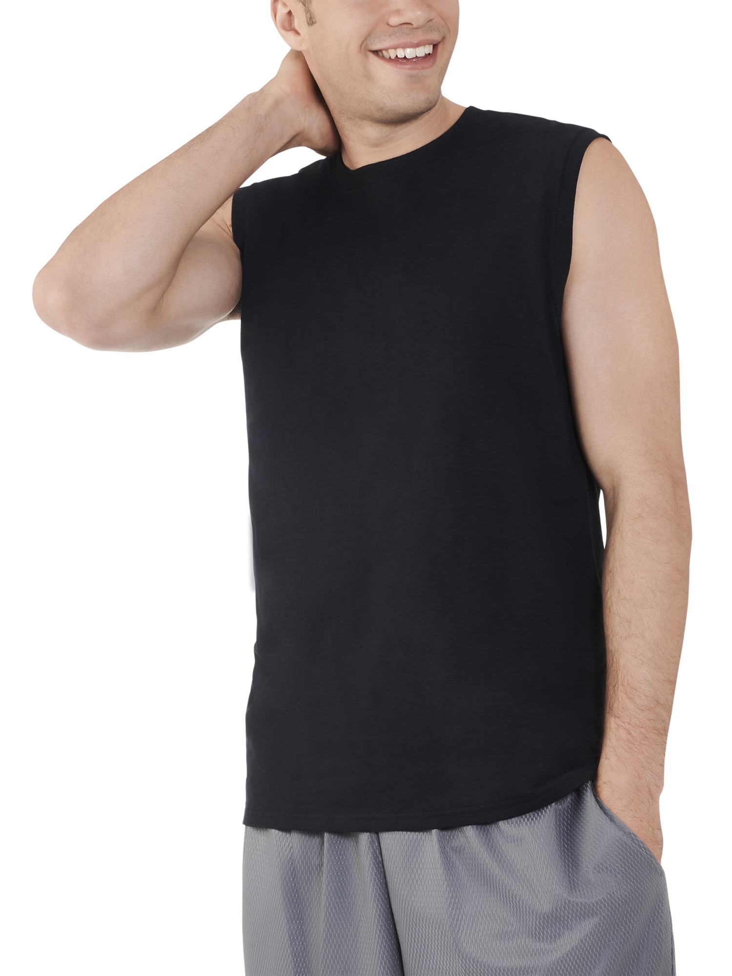 mens black muscle shirt