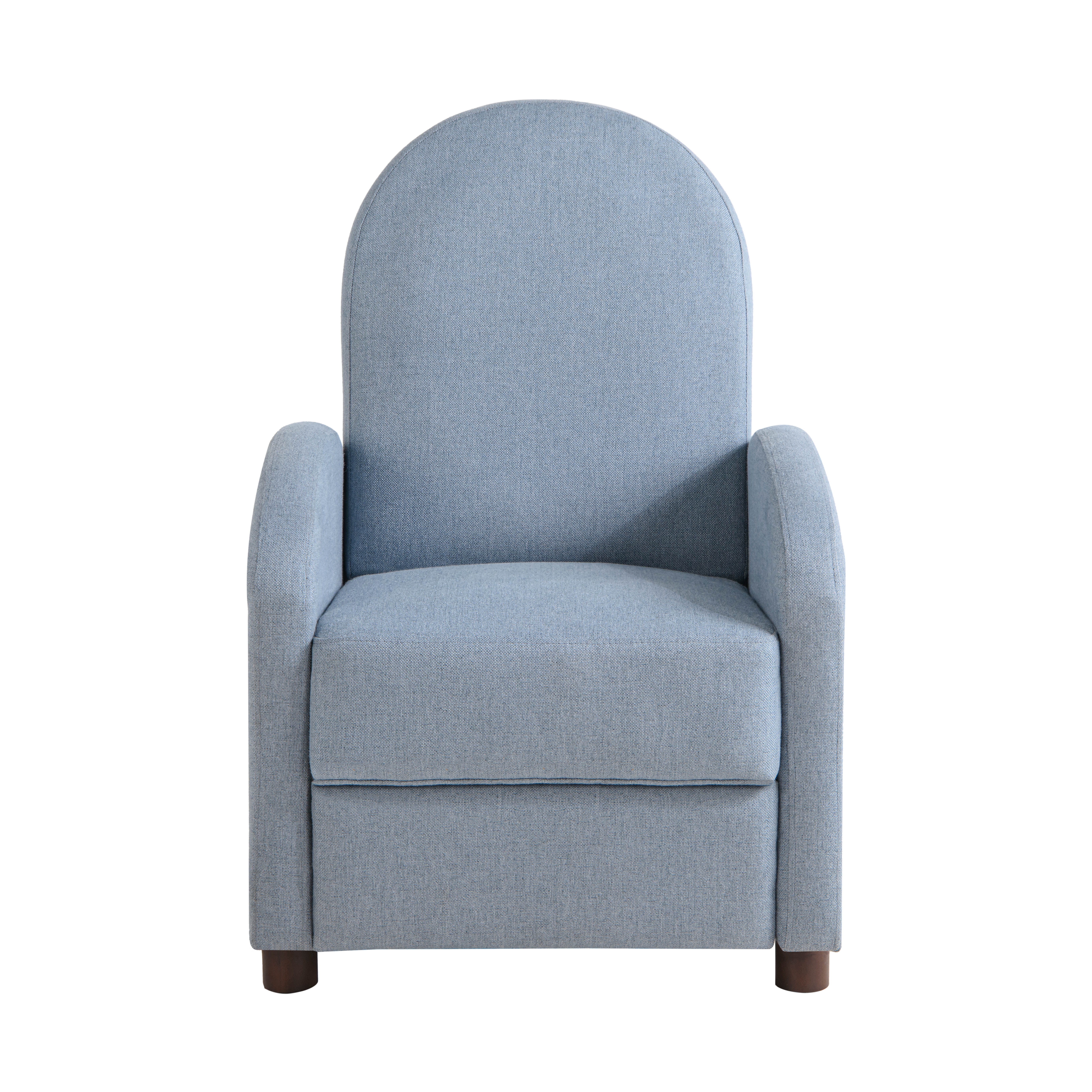 Relax-A-Lounger Lansing Modern Pushback Recliner, Blue Fabric