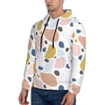 thumbnail image 3 of Haiem Geometric Spots Patterned Men's Hoodie with Kangaroo Pocket - Ideal Pullover Sweatshirt for Daily Wear, Travel, and Home-4X-Large, 3 of 7