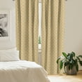 thumbnail image 2 of Ambesonne Beige Window Curtains, Damask Vintage Bohemian, Each 28" W x 95" L, Cream Beige, 2 of 4