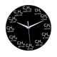thumbnail image 1 of Reloj de pared redondo de 30 cm, sin tictac, con fórmula matemática, de cuarzo, para niños. Carbón, 1 of 9