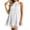 *White, variant on ClodeEU Women's Halter Neck Lace Mini Dress,Sleeveless A Line Flare Cocktail Dress Blue,Women's Plus L