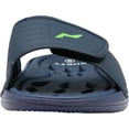 thumbnail image 5 of NORTY Young Men's Drainage Slide Sandals Quick Drying Shoe Beach, Pool, Shower RUNS 1 SIZE SMALL 41181-5D(M)US (Navy/Lime), 5 of 7