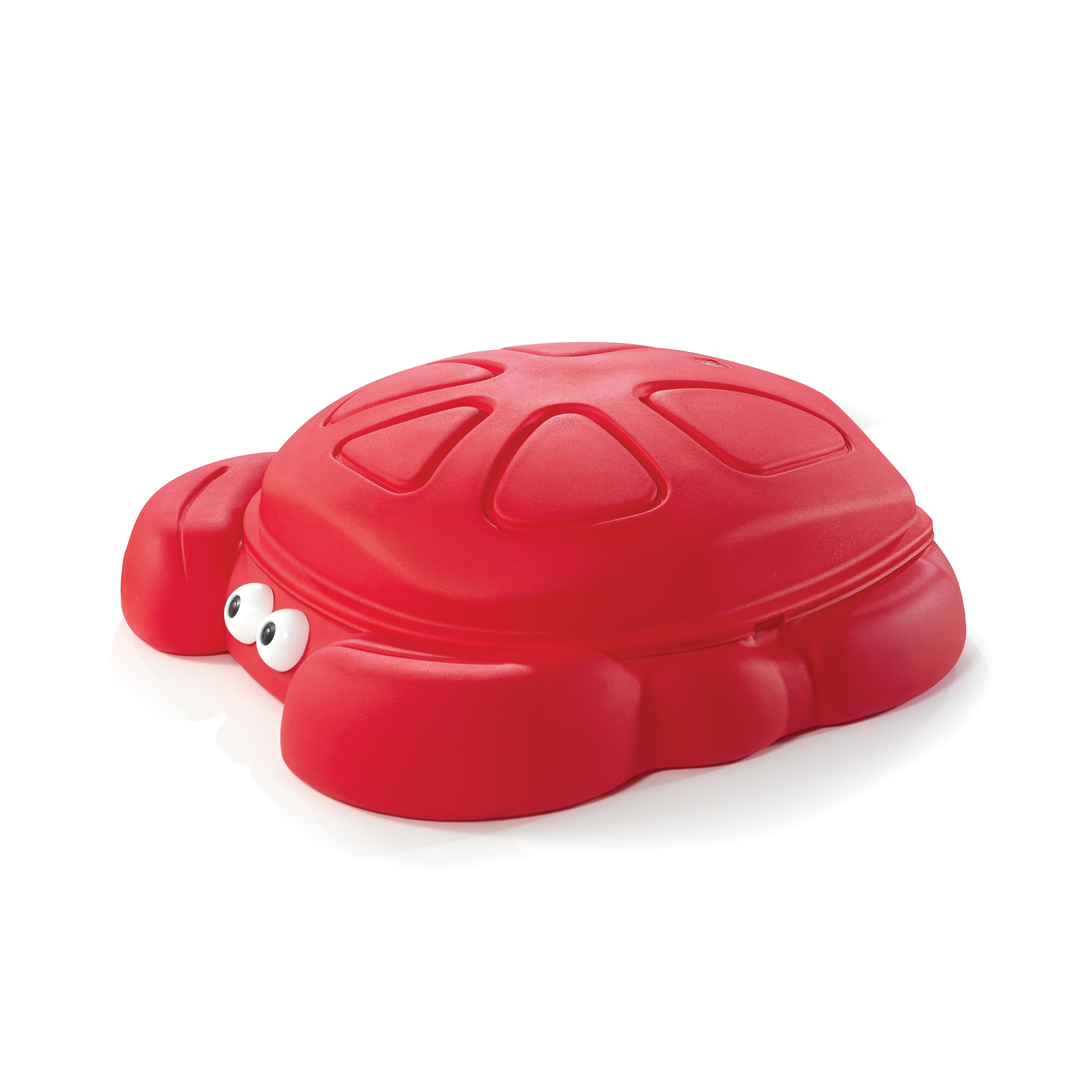 Step2 Crabbie Sandbox Red Plastic Outdoor Sandbox with Cover for Kids - image 4 of 6