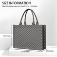 thumbnail image 1 of Large Capacity Tote Bag,Gray and Black Checkerboard Pattern Handbag Fashion Luxury Tote Bag,15.7"x13"x 5.1" Inches,Laptop Compatible, 1 of 1