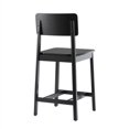 thumbnail image 3 of Walker Edison 2-Piece Minimalist Solid Wood Counter Stool - Set of 2 - Black, 3 of 15