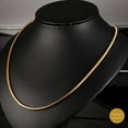 thumbnail image 7 of Infinique Creations - 18K Gold Plated Stainless Steel Round Snake Chain Necklace Men Women 1mm-3mm, 7 of 7