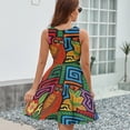 thumbnail image 6 of Mola De Panama Mounted Dress Fashion Beach Long Dresses Female Party Printed Sundress, 6 of 7