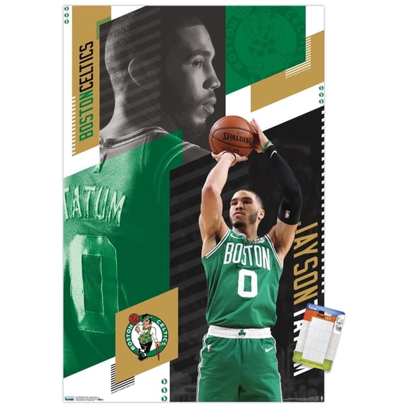 NBA Boston Celtics - Jayson Tatum 19 Wall Poster, 14.725" x 22.375"