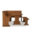thumbnail image 5 of Linon Winsteria 3-Piece Farmhouse Indoor Corner Dining Nook Set with Storage, Natural Pine, 5 of 27
