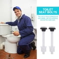 thumbnail image 6 of PAMINGONO Toilet Seat Mounting Bolts with POM and Rubber for , White, Compatible with Standard Toilet Sizes, 6 of 8