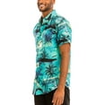 thumbnail image 2 of Men Hawaiian Shirt Vacation Short Sleeve Casual Button Down Shirts Summer Beach Shirt, 2 of 4