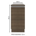 thumbnail image 2 of Mueble de Cocina Madesa Glamy 40 cm 1 Puerta Marrón, 2 of 5