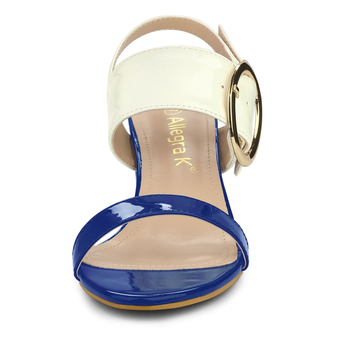 Unique Bargains Women's Slingback Block High Heel Sandals