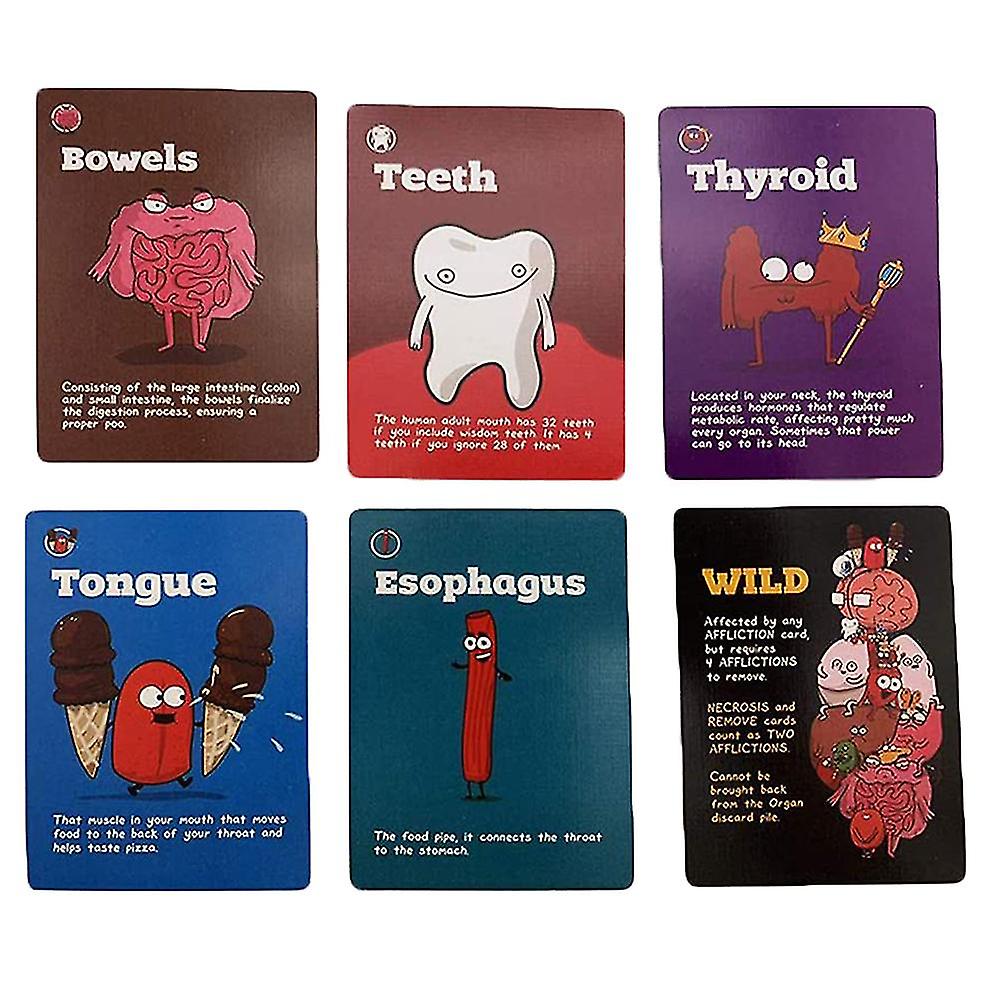 Organ Attack Funny Gathering Card Board Game Party Family Card Portable ...