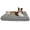 Black, variant on 29 x 36 in. Zig Zag Rectangle Pet Bed - Grey
