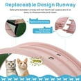 thumbnail image 6 of Cat Exerciser Wheel 45.6 Inch Large Cat Toy Running Wheel Treadmill with Detachable Carpet for Indoor Cats, Plastic Wheel, 6 of 7
